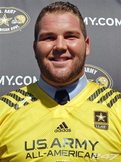 ... CA, offensive lineman Zach Okun (244th overall in the 247 Sports Composite rankings) at the U.S. Army All-American Bowl in San Antonio, Texas. - 7_3131382