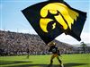 Iowa fans striping Kinnick against Penn State Iowa fans striping Kinnick against Penn State