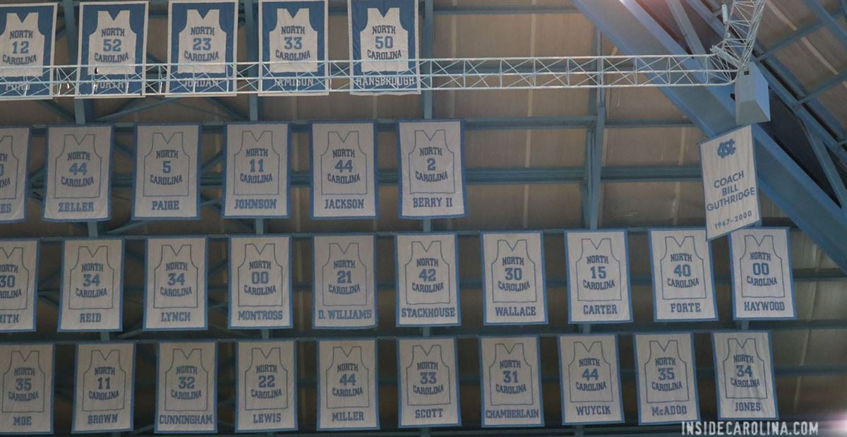 unc jerseys in the rafters