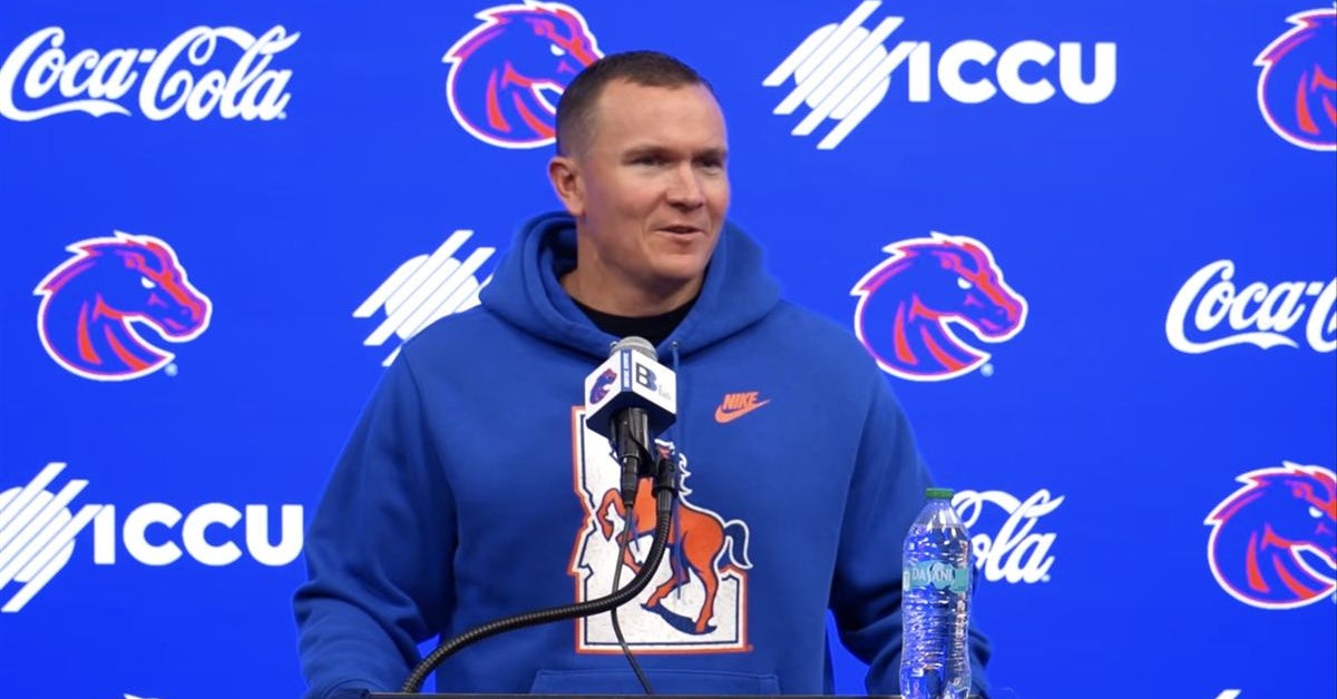Boise State coach Spencer Danielson, coordinators discuss loss to Oregon, Saturday's home opener vs. Memphis
