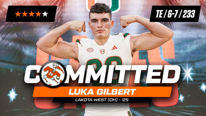 4-star TE Luka Gilbert commits to Miami over Ohio State, Michigan, others