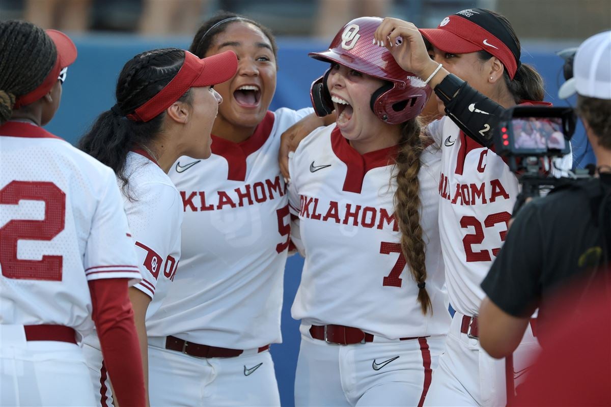 Oklahoma Softball Downs Texas In Game 1 Of WCWS Championship Series ...