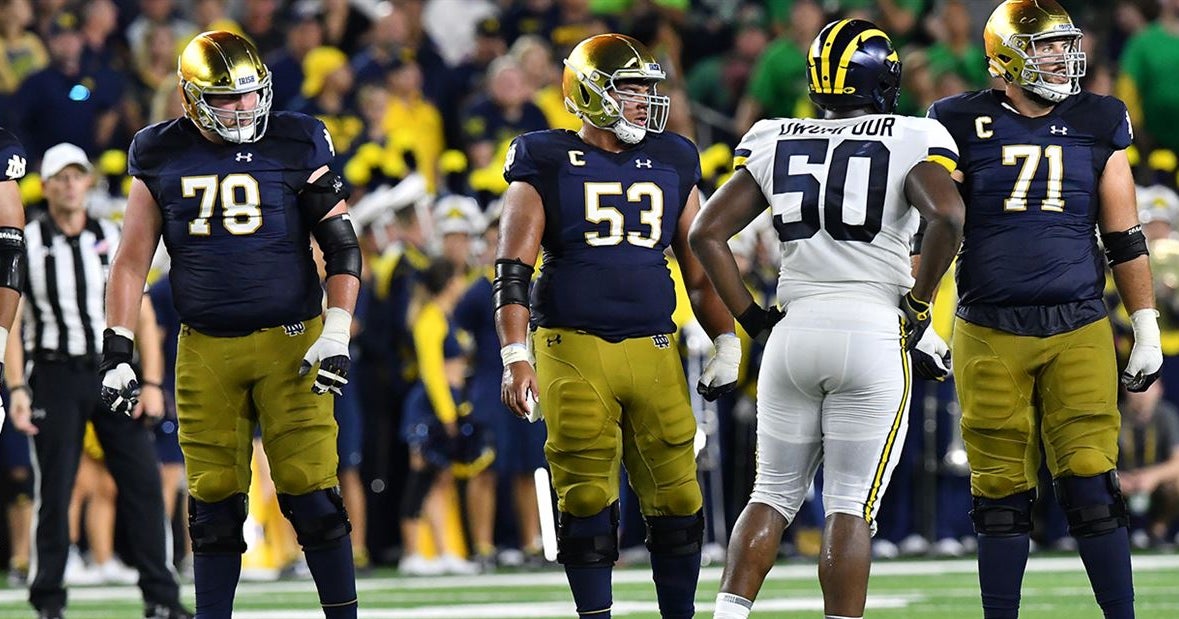 Notre Dame Offensive Tackles Look For Bounce-Back Game