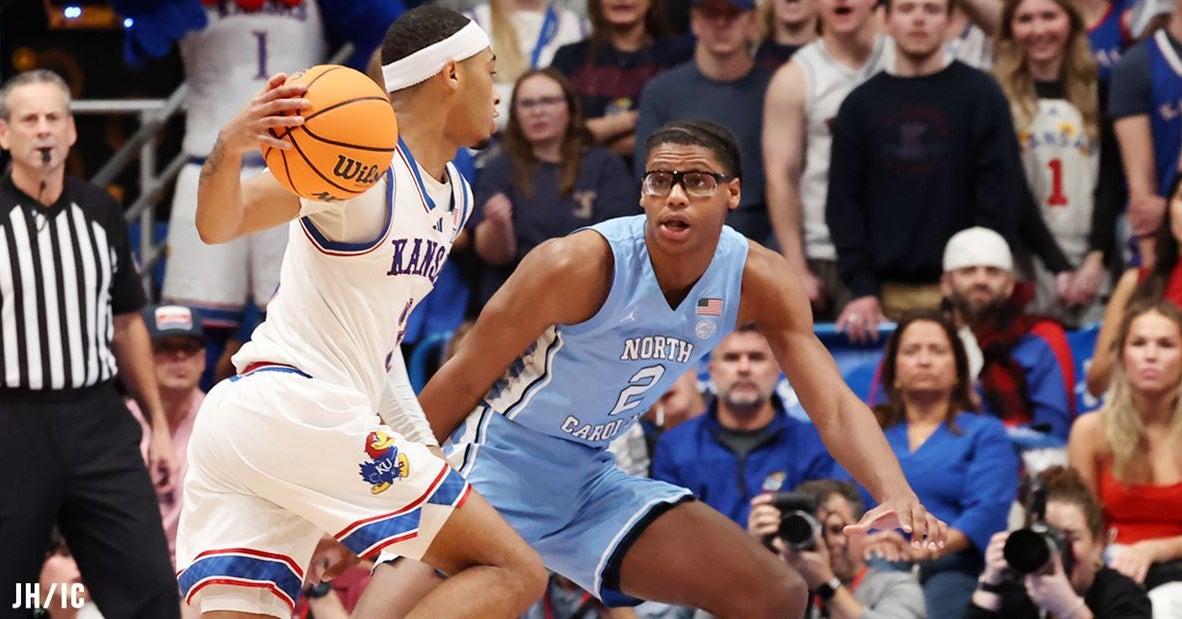 Fiery Freshman James Brown Sparks UNC’s Inspired Second Half at Kansas