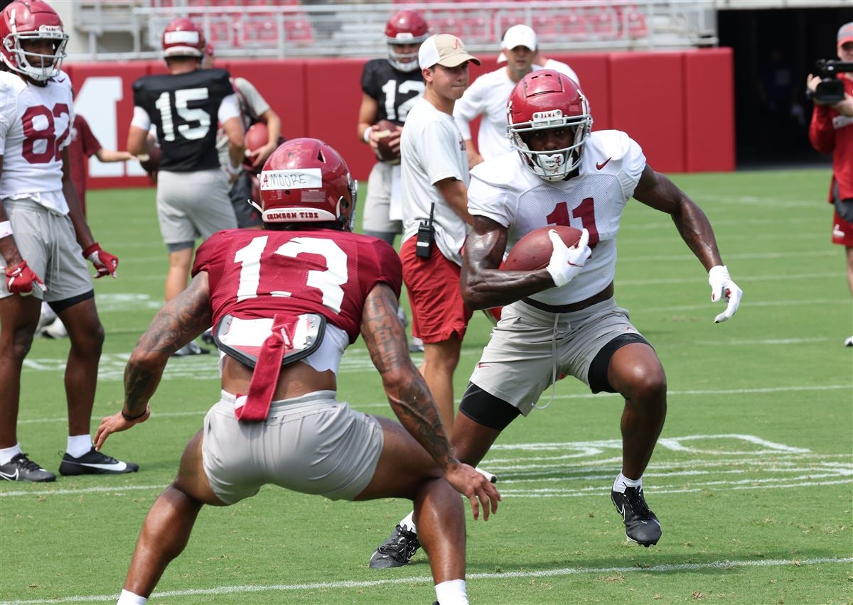 Depth chart observations from Alabama's open practice of fall camp