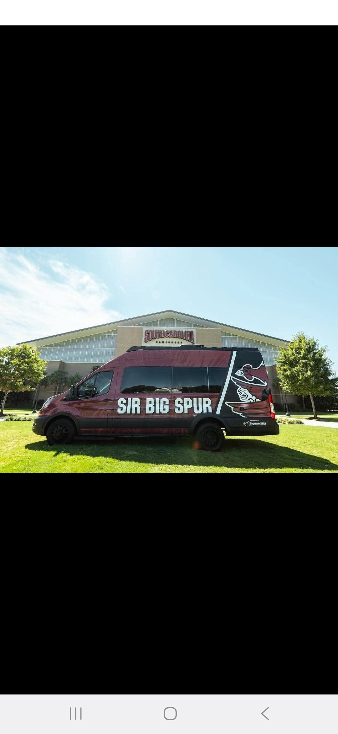 Oh my! Sir Big Spur has a new ride!