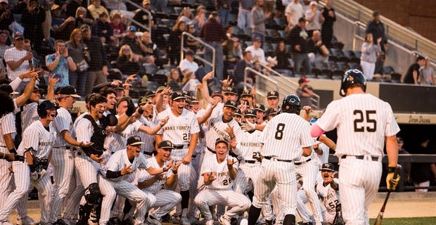 Breazeale homer lifts Wake Forest over Florida in NCAA super regional