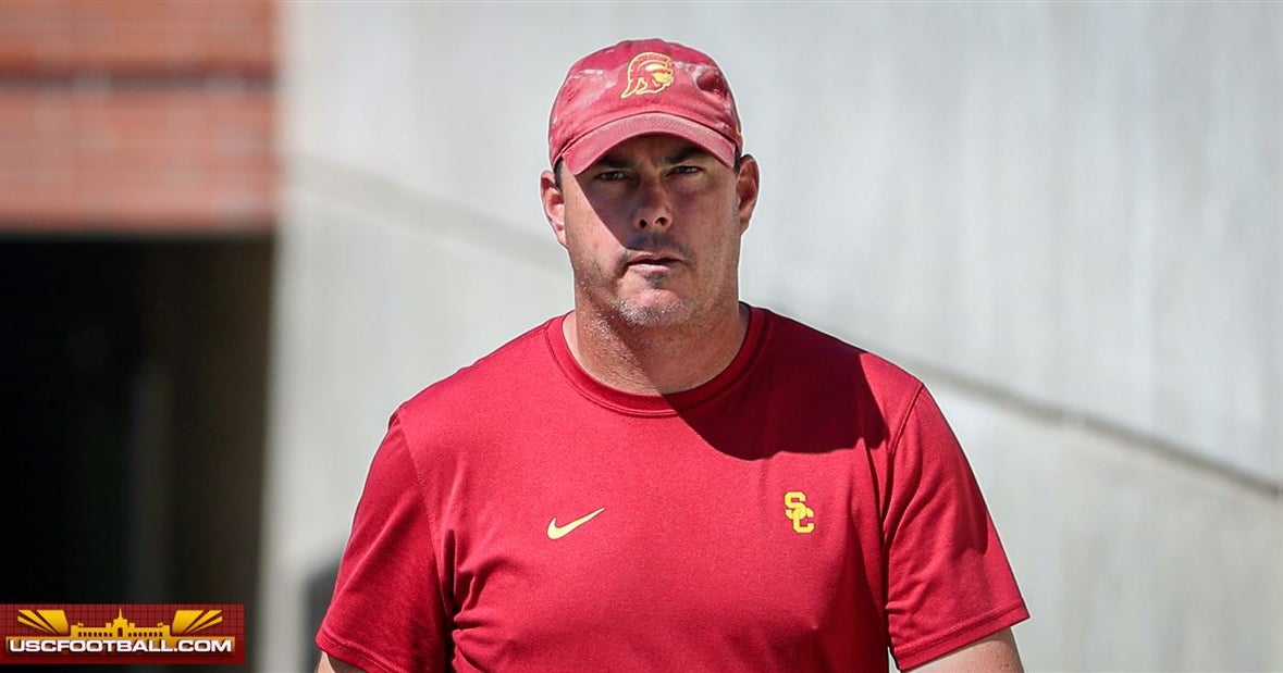 WATCH: USC OL coach Clay McGuire on unit progression, open competition