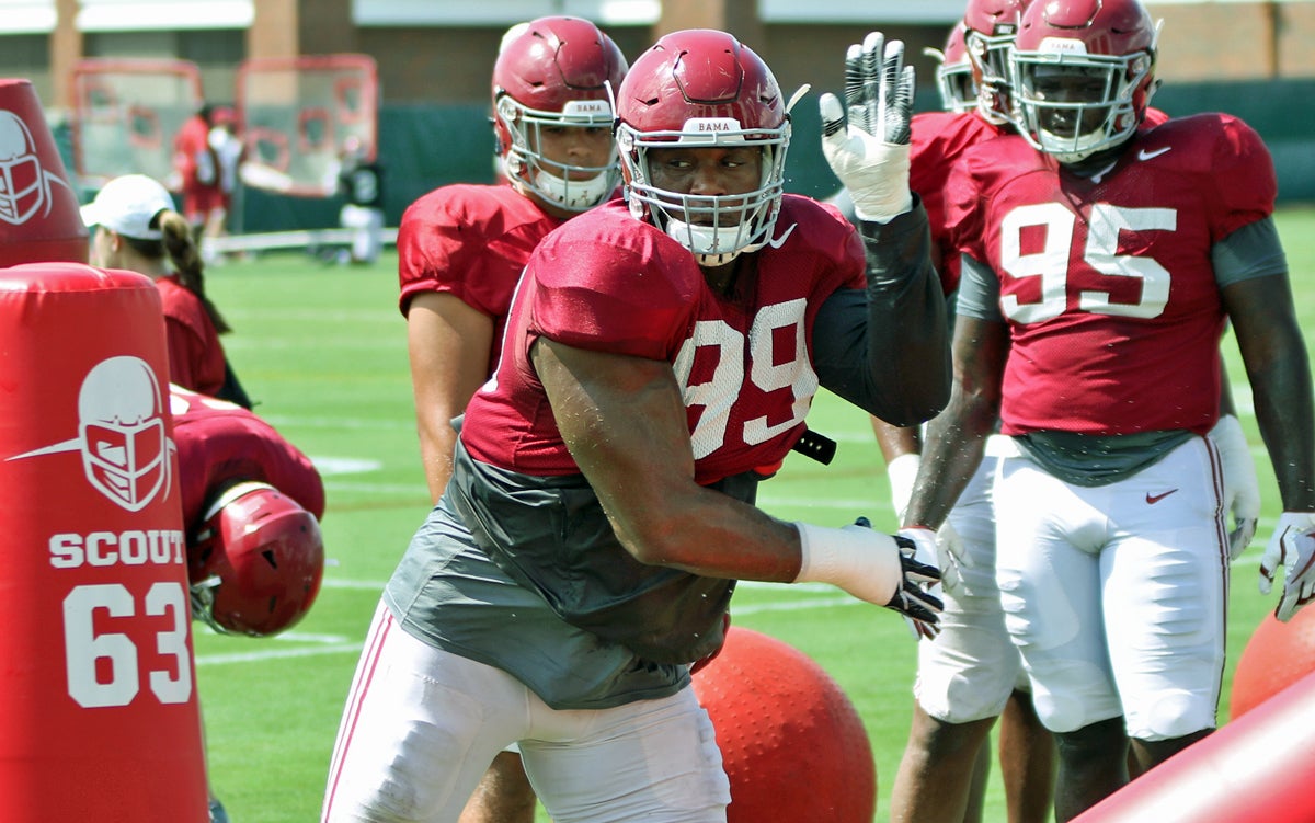 247Sports on X: Former Alabama DL Raekwon Davis is turning heads