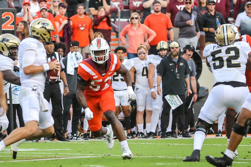 Virginia Tech Hokies Antwaun Powell-Ryland Jr. Earns ACC Player Of The ...