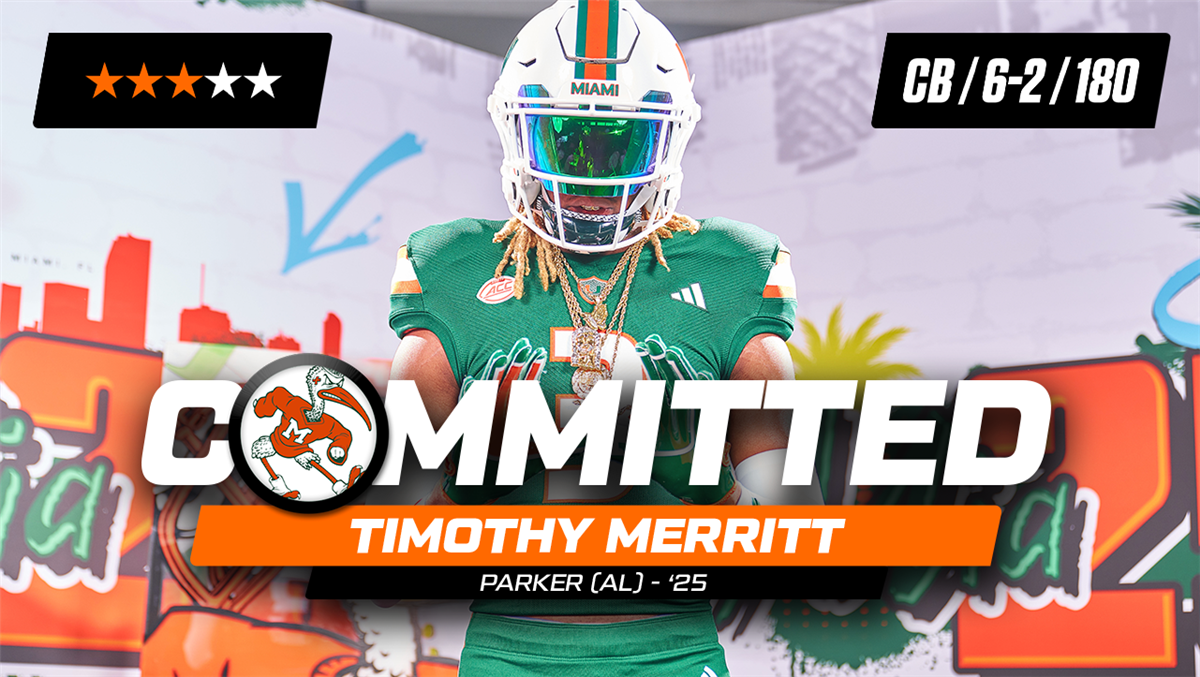 CB Timothy Merritt commits to Miami