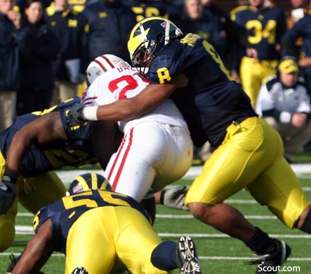 Linebacker Jonas Mouton has become one of Michigan's most dependable  defenders