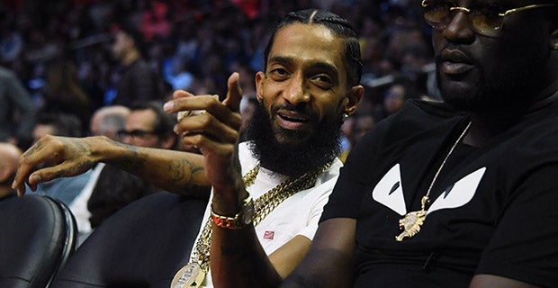 LeBron James Honors Nipsey Hussle at Lakers Game