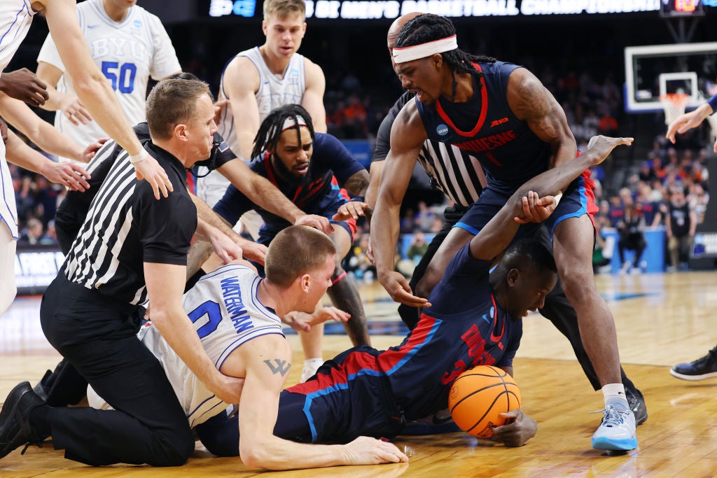 March Madness 2024 Duquesne, BYU double technical foul headlines