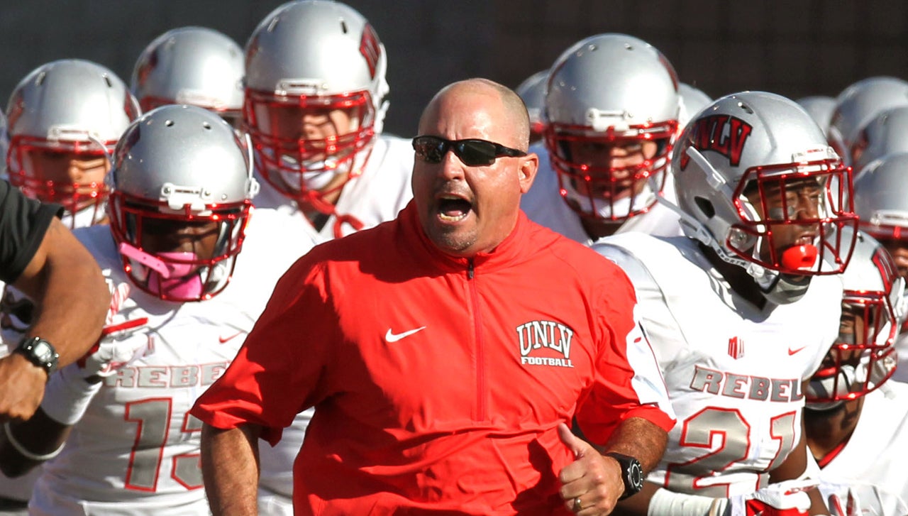 University of Nevada Las Vegas wide receiver Devonte Boyd hauls in