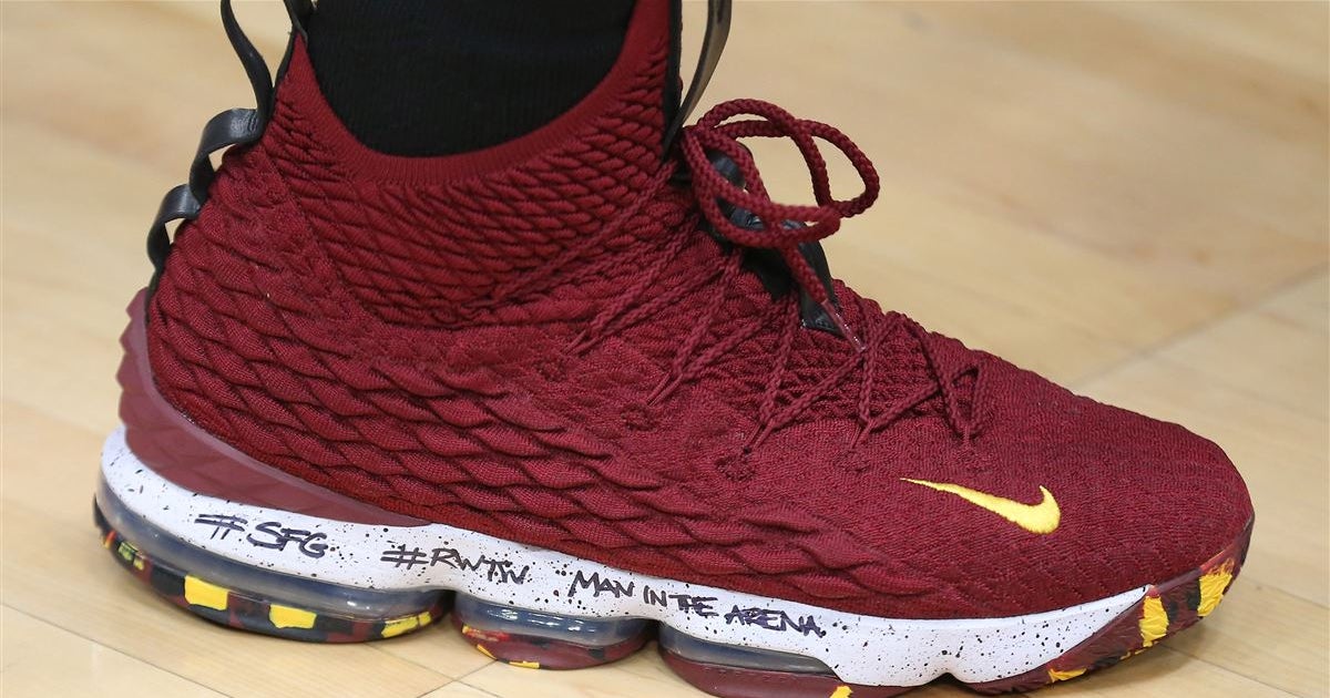 Here's why LeBron James writes messages on his Nike sneakers
