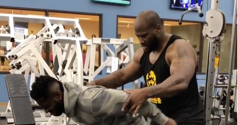 Antonio Brown Starts His Friday Working Out With James Harrison