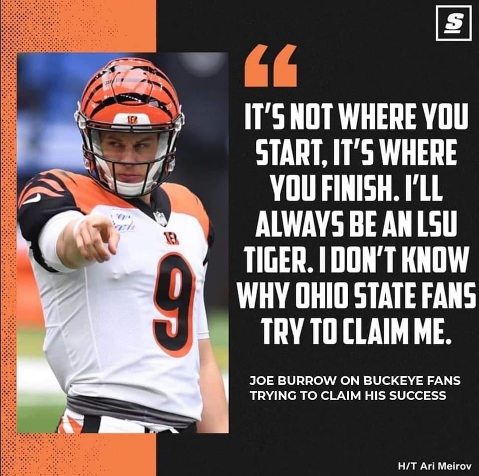I kind of have to agree with Burrow,