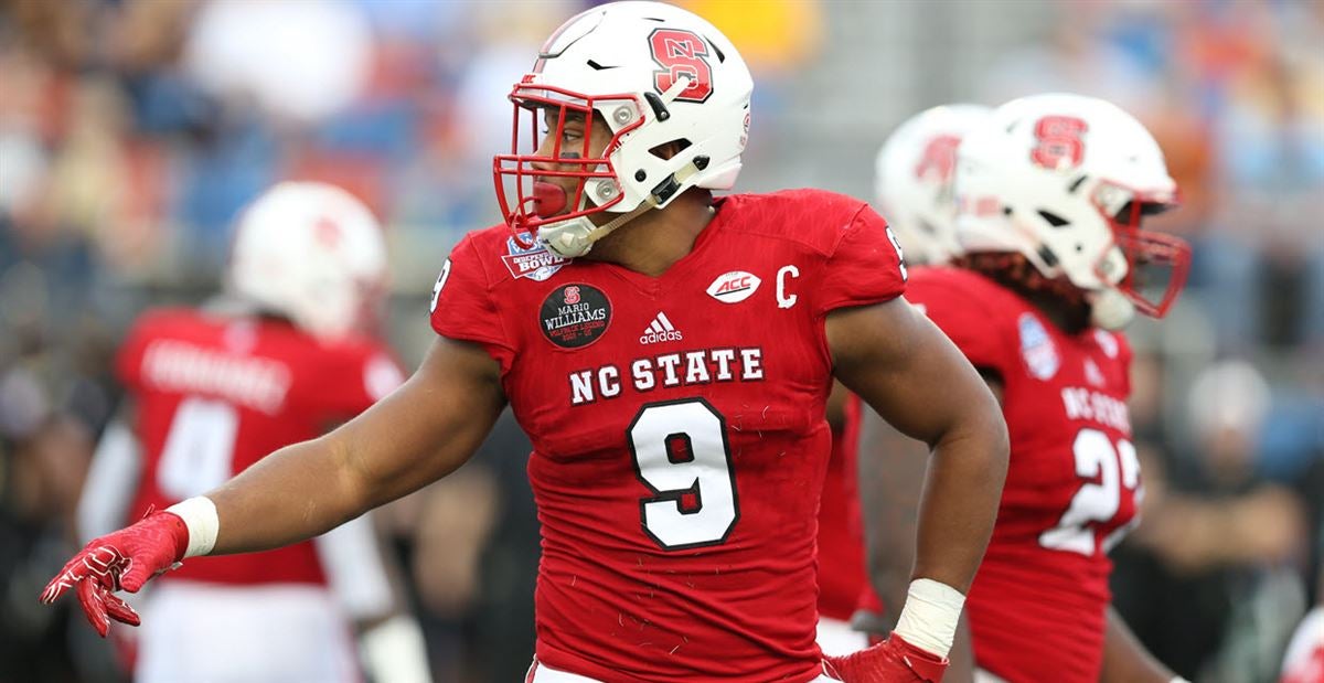 Men's adidas Bradley Chubb Red NC State Wolfpack Alumni Football