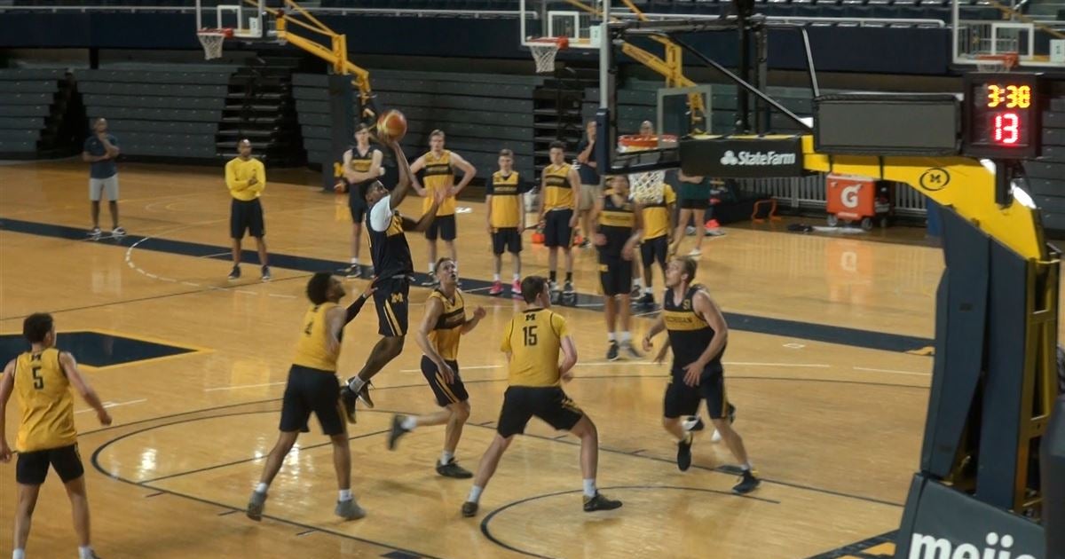 WATCH Michigan Basketball Practice Video 5on5 Action