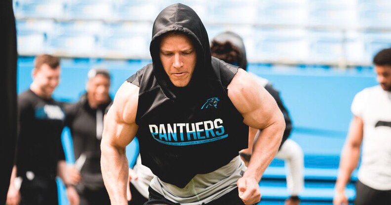 Christian McCaffrey looking ripped in offseason workouts Christian McCaffrey looking ripped in offseason workouts