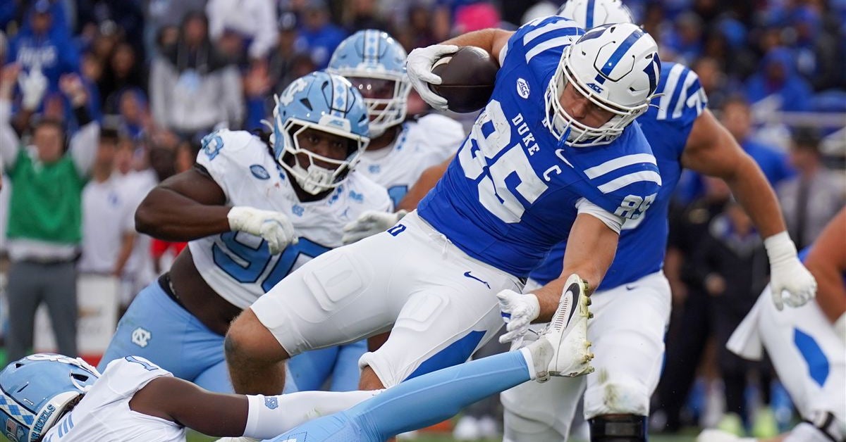 Duke loses late lead again as North Carolina takes back Victory Bell, 24-20