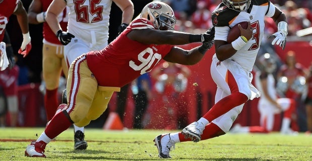 San Francisco 49ers - Earl Mitchell returns to Houston and comes up with  the big stop! 