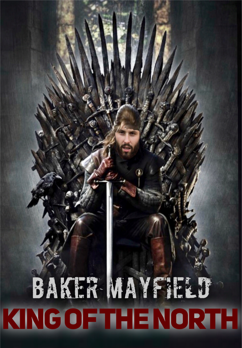 baker mayfield king of the north t shirt