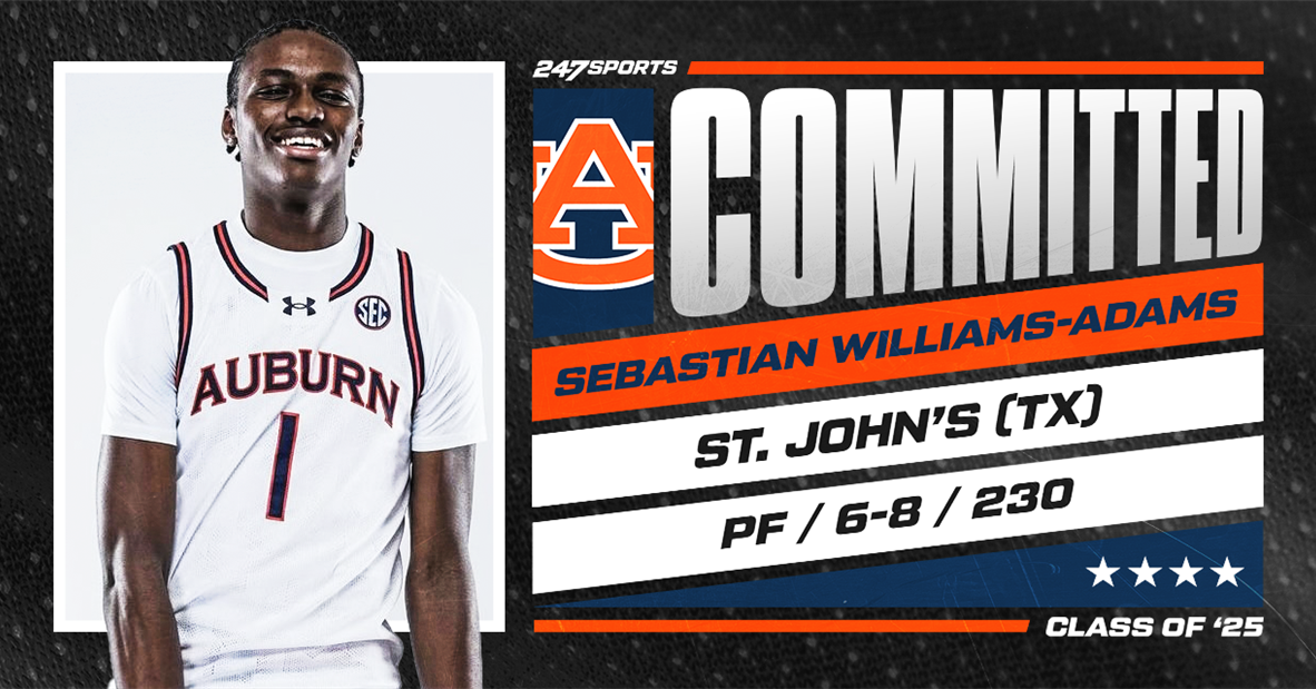 Auburn adds commitment from top-40 Sebastian Williams-Adams