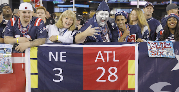 Patriots troll Falcons with '28-3' on scoreboard before season opener