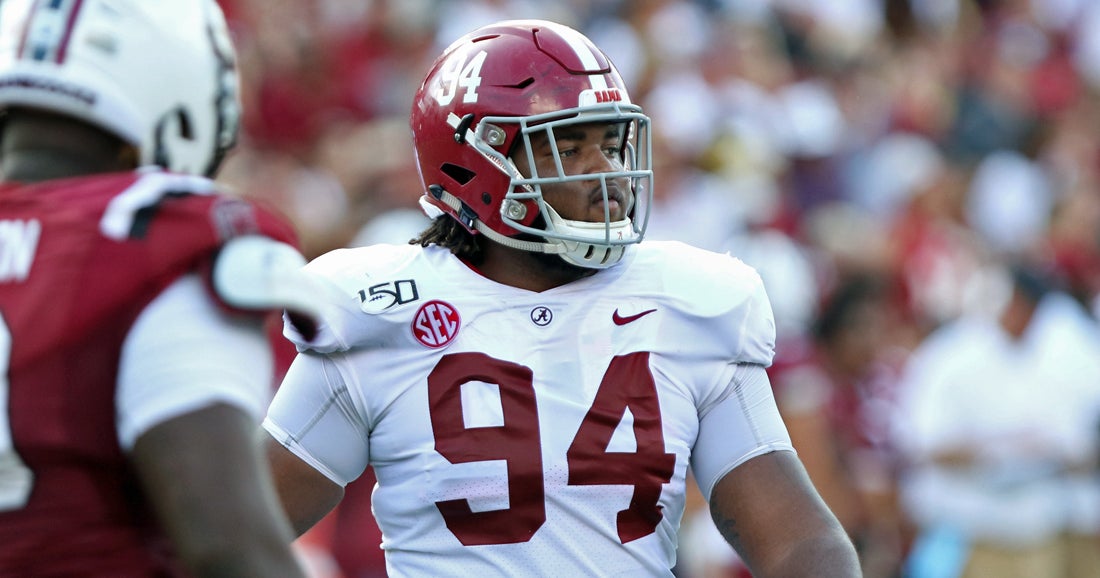 Alabama DL DJ Dale injured vs. Southern Miss