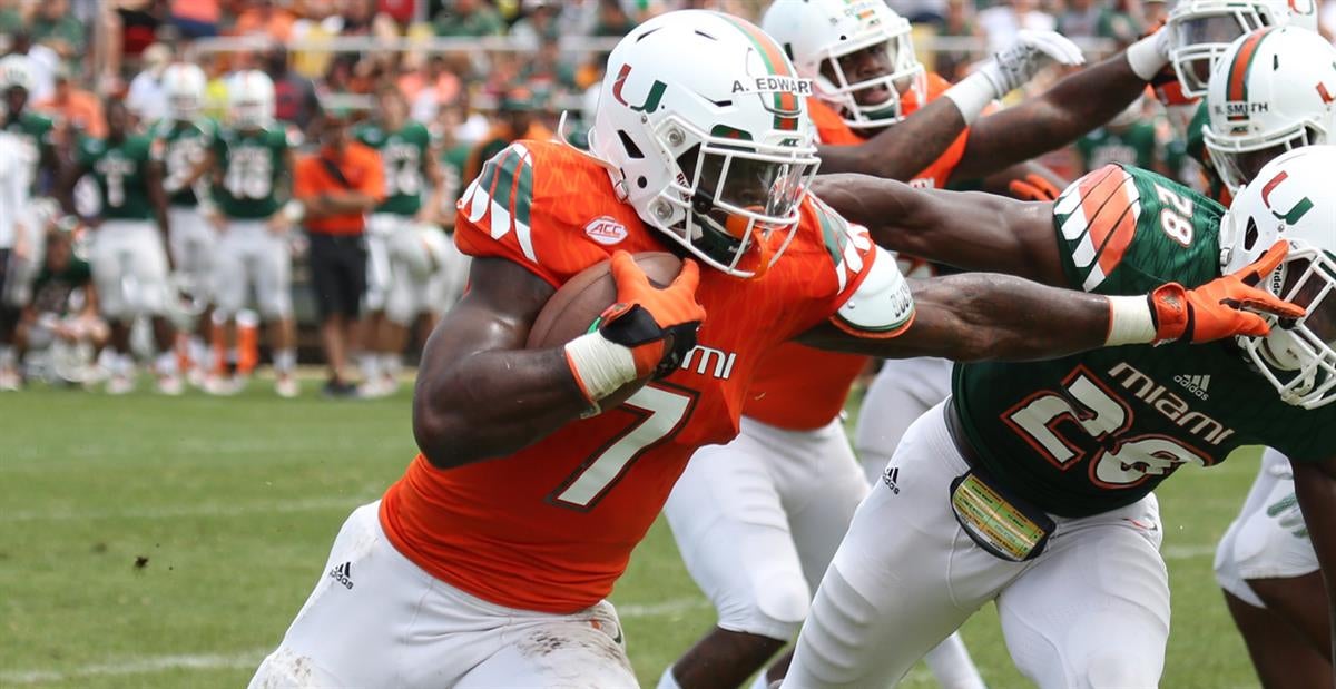 Gus Edwards Miami Running Back Gus Edwards Miami Running Back