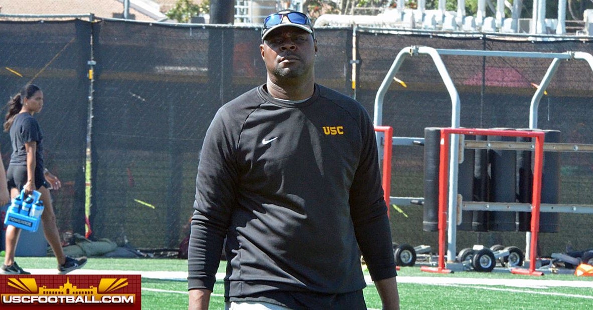 USC's Dennis Simmons talks ongoing growth of Ja'Kobi Lane, identifying Trojan receiver rotation
