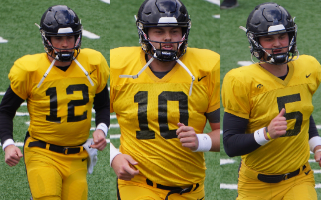 WATCH Video of Iowa's quarterbacks from the final spring practice on