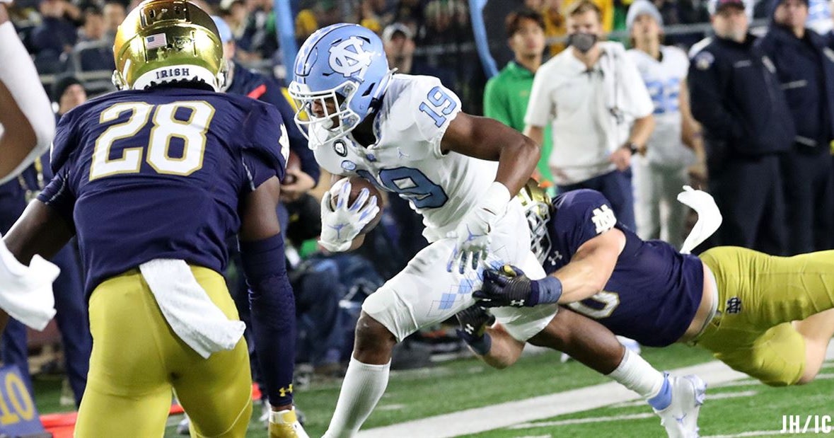 Notre Dame Powers Past North Carolina, 44-34 Notre Dame Powers Past North Carolina, 44-34