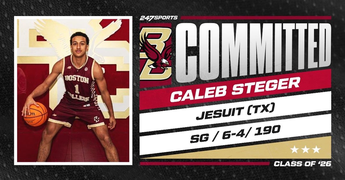 2025 shooting guard Caleb Steger commits to Boston College