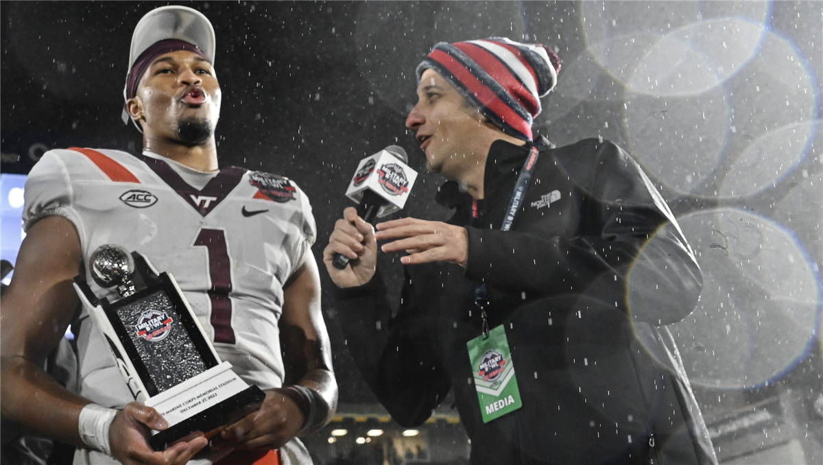 Virginia Tech QB Kyron Drones shatters records in Military Bowl win