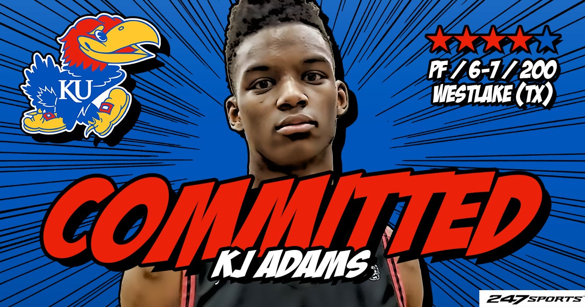 Kansas adds commitment from top 100 forward KJ Adams Kansas adds commitment from top 100 forward KJ Adams