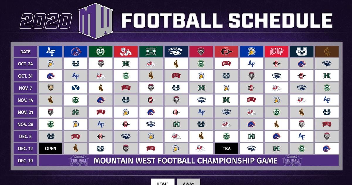 The Mountain West releases the 2020 Football Schedule