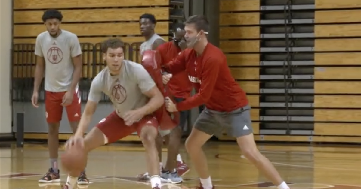 Watch IU basketball practice video