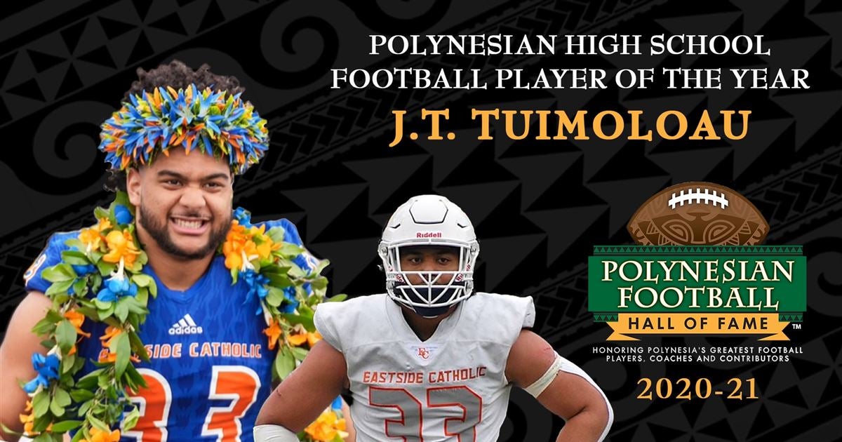 J.T. Tuimoloau Named 202021 Polynesian High School Football Player of