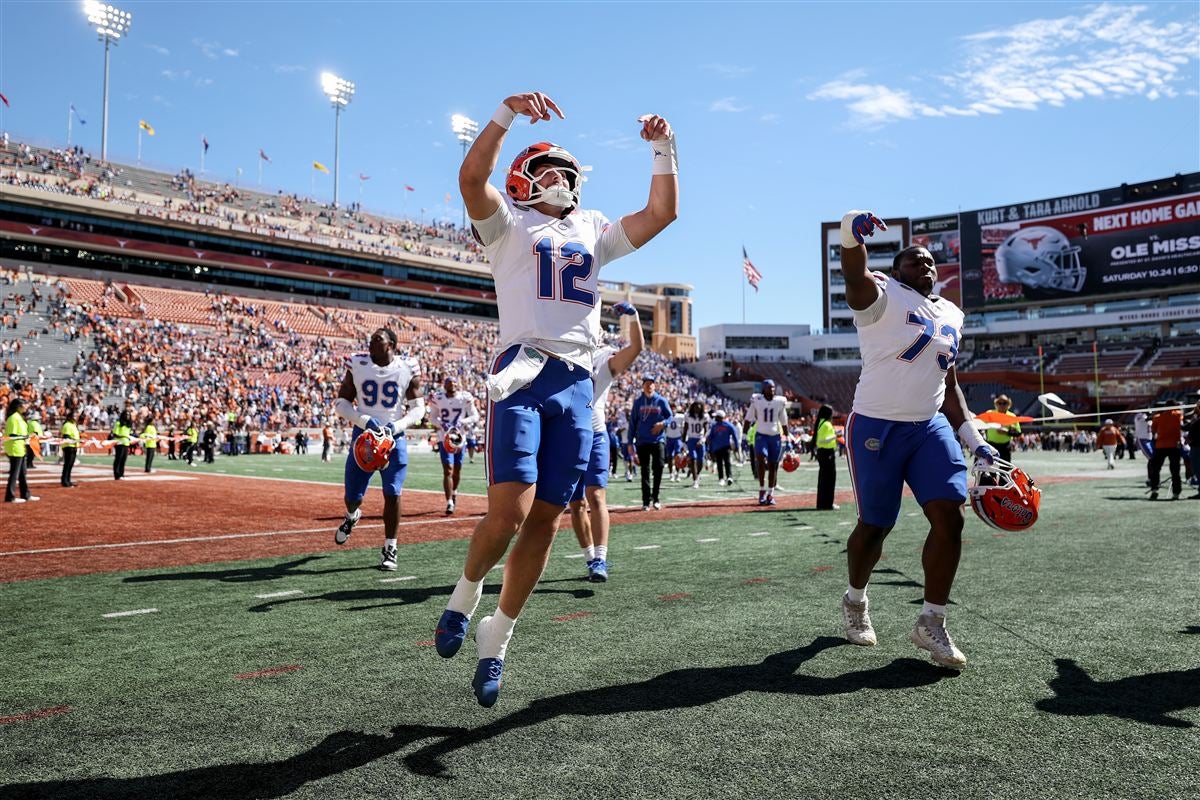 Florida returns to AP Top 25 poll following upset over Texas