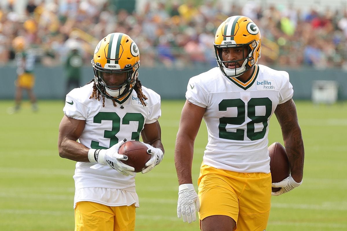 Aaron Jones on Backfield Mate AJ Dillon: 'He Went From a Guy to