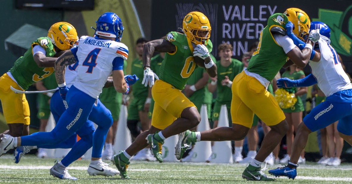 Dan Lanning believes Ducks have 'found some things' along the O-Line as rush attack has best game to date