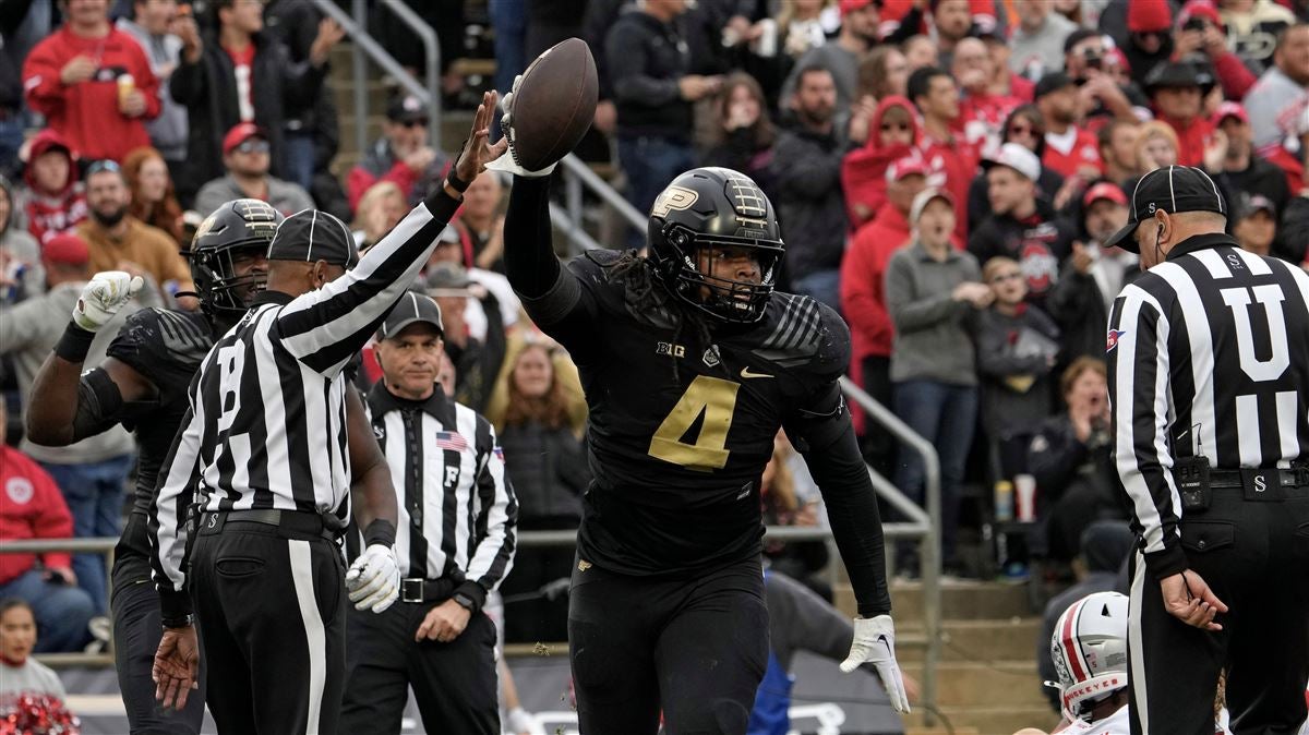 Purdue Outside Linebacker Kydran Jenkins On His Touchdown Against ...