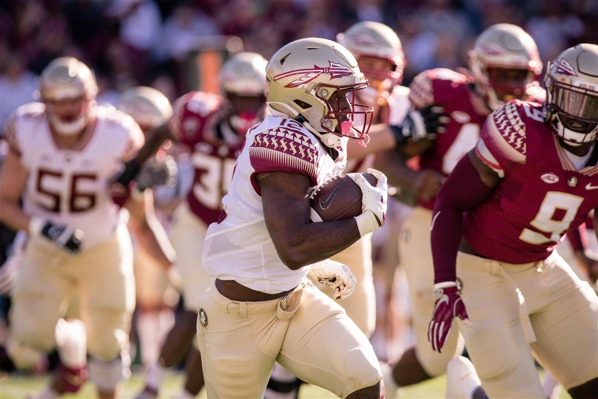 Warchant.com on X: FSU RB Trey Benson (@trey_uno1) is number one in the  NCAA in Elusive Rating by @PFF with a score of 315.2 The next closest  running back has a score