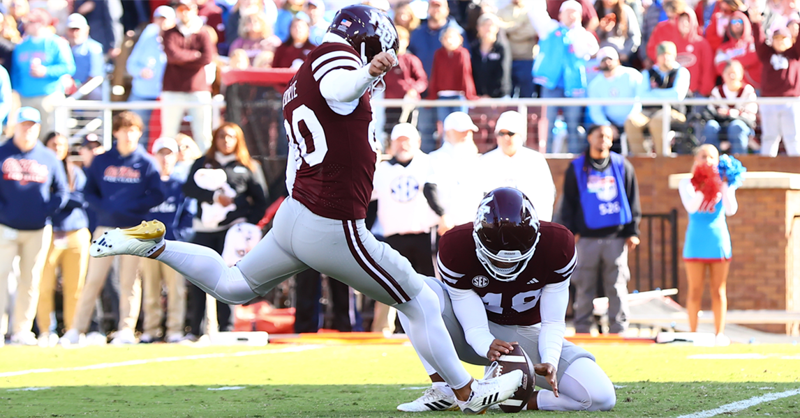 Ferrie kicks his way to a trio of Mississippi State career standards