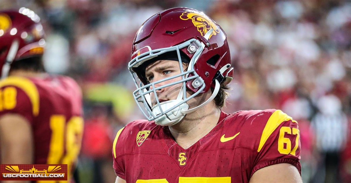 USC offensive lineman Kilian O'Connor put on scholarship