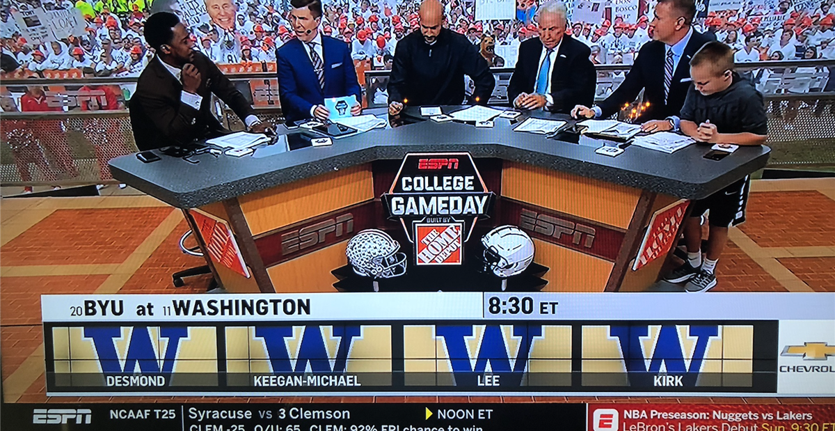 ESPN’s College Gameday crew picks BYU vs. Washington