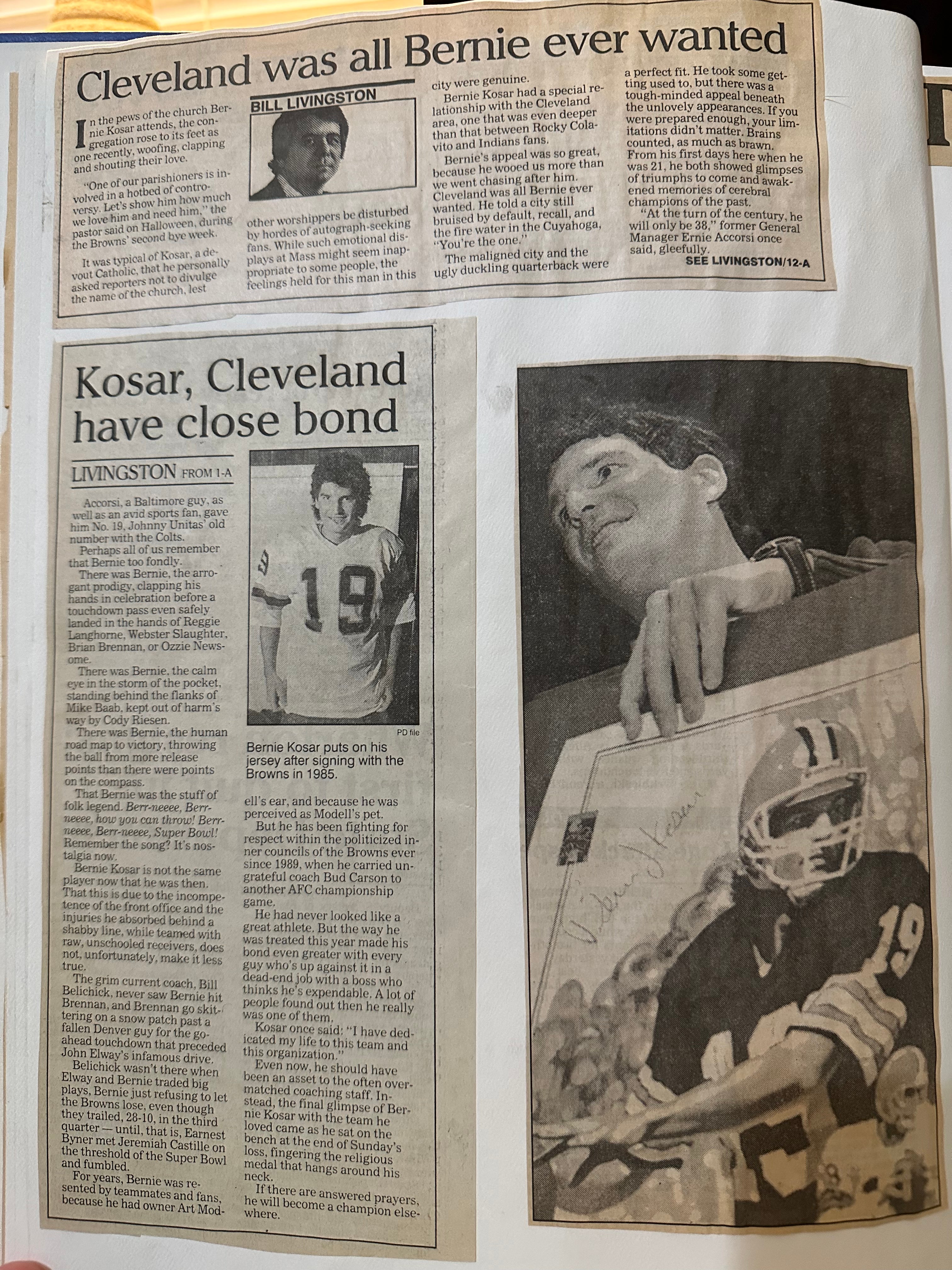 OT - Old Football Scrapbook - Bernie's release